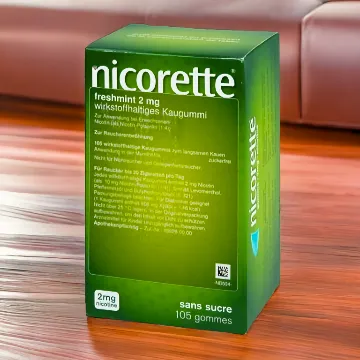 Rauchfrei werden mit Nicorette 2 mg Freshmint Nikotinkaugummi