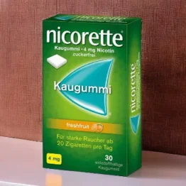 Rauchen aufhören mit Nicorette Freshfruit 4mg Nikotinkaugummi