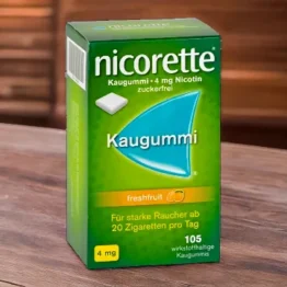 Rauchfrei werden mit Nicorette 4 mg Freshfruit Nikotinkaugummi