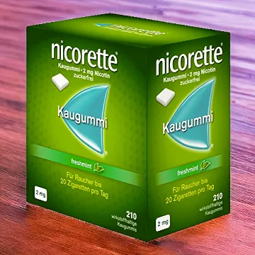 Rauchfrei mit NICORETTE Freshmint 2 mg Nikotinkaugummi