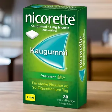 Raucherentwöhnung mit Nicorette Freshmint 4mg – 30 Stück Nikotinkaugummi