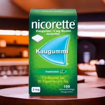 Rauchfrei werden mit Nicorette Freshmint 2 mg Nikotinkaugummi