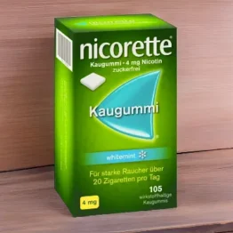 Rauchen aufhören mit Nicorette Whitemint Nikotinkaugummi 4mg