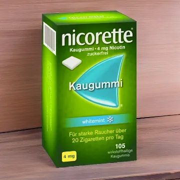 Rauchen aufhören mit Nicorette Whitemint Nikotinkaugummi 4mg